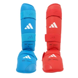 Caneleira com Protetor de Pé Adidas WKF Shin Instep 2.0