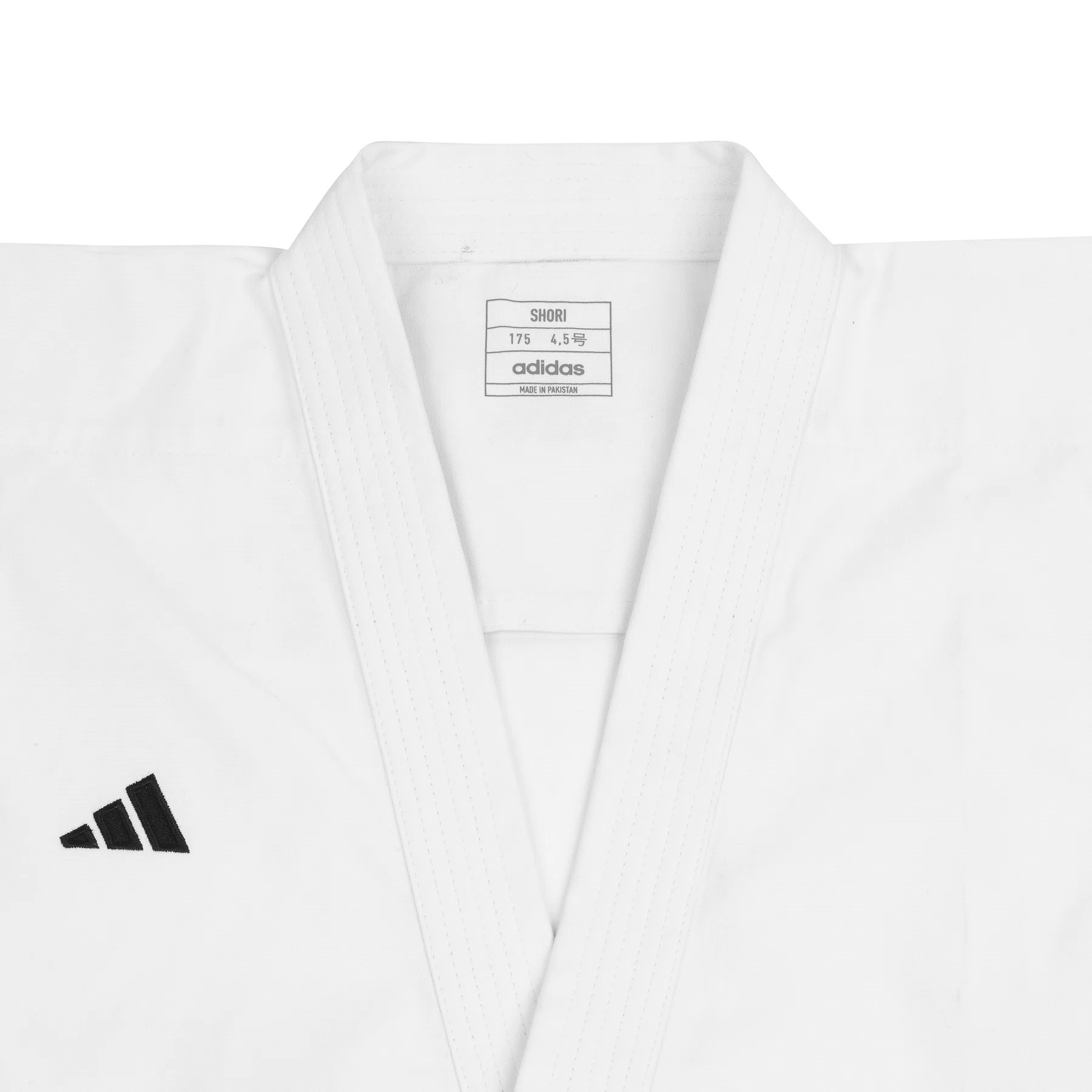 Kimono Adidas Shori Black Stripes High Waist WKF para Kata - detalhe do produto