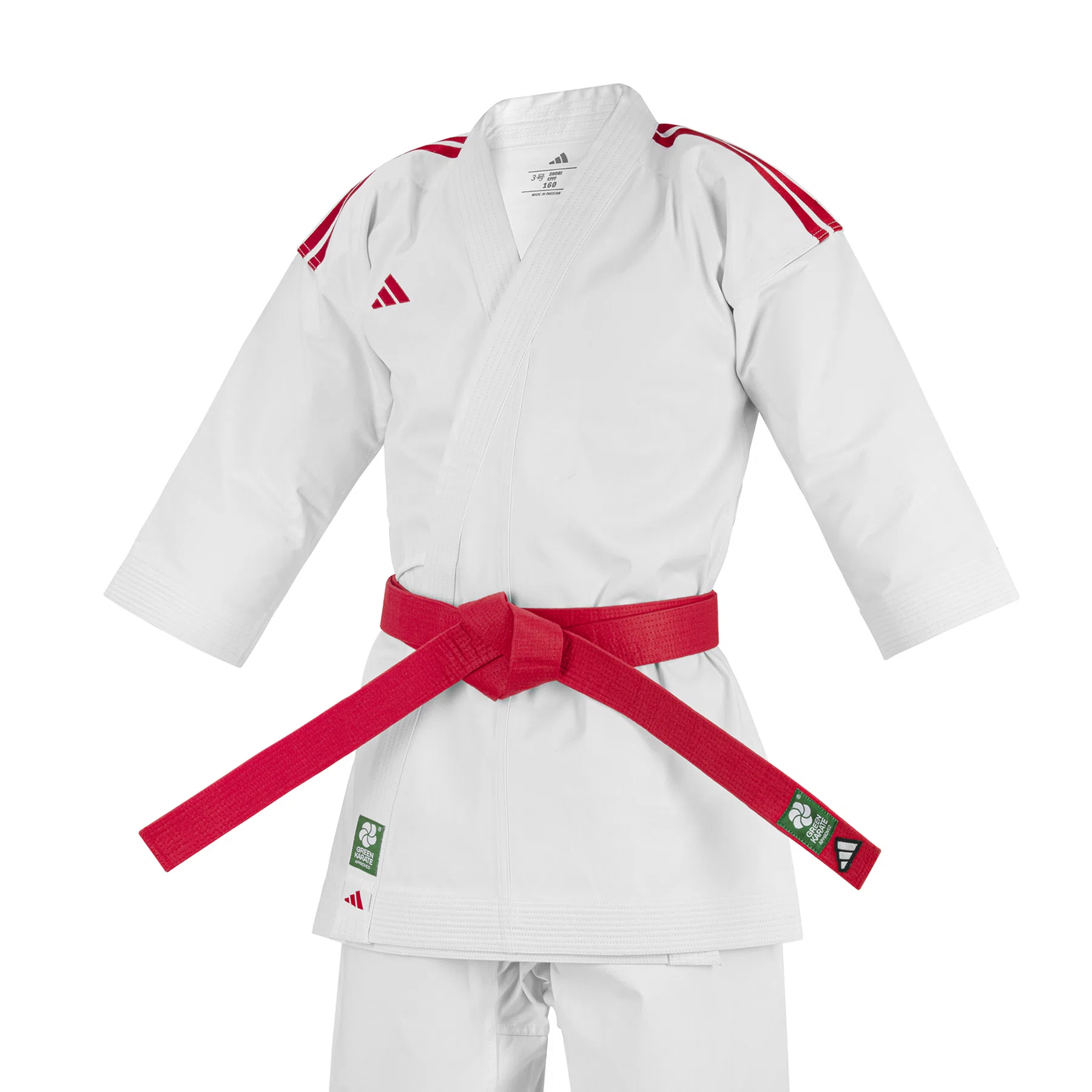 Kimono Adidas Shori Stripes High Waist WKF para Kata - detalhe do produto